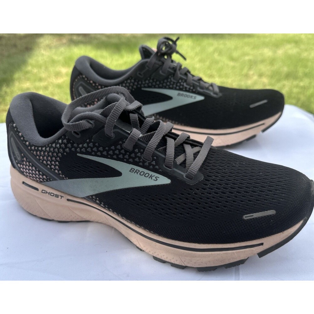 Brooks Ghost 14 Black Pearl Peach Running Shoes Women’s 12 Med DNA Loft Premium